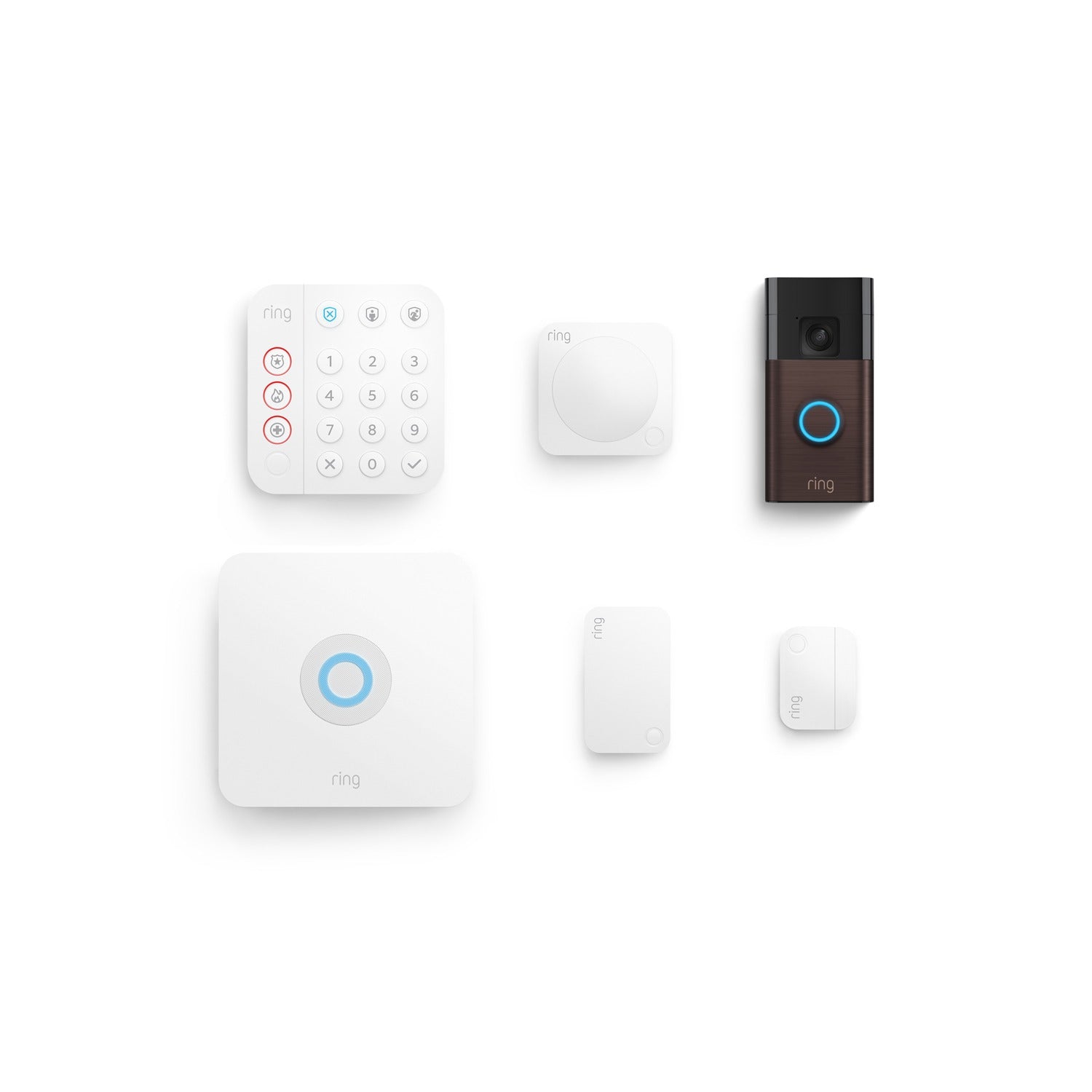 Battery Doorbell + Alarm 5 - Piece Security Kit