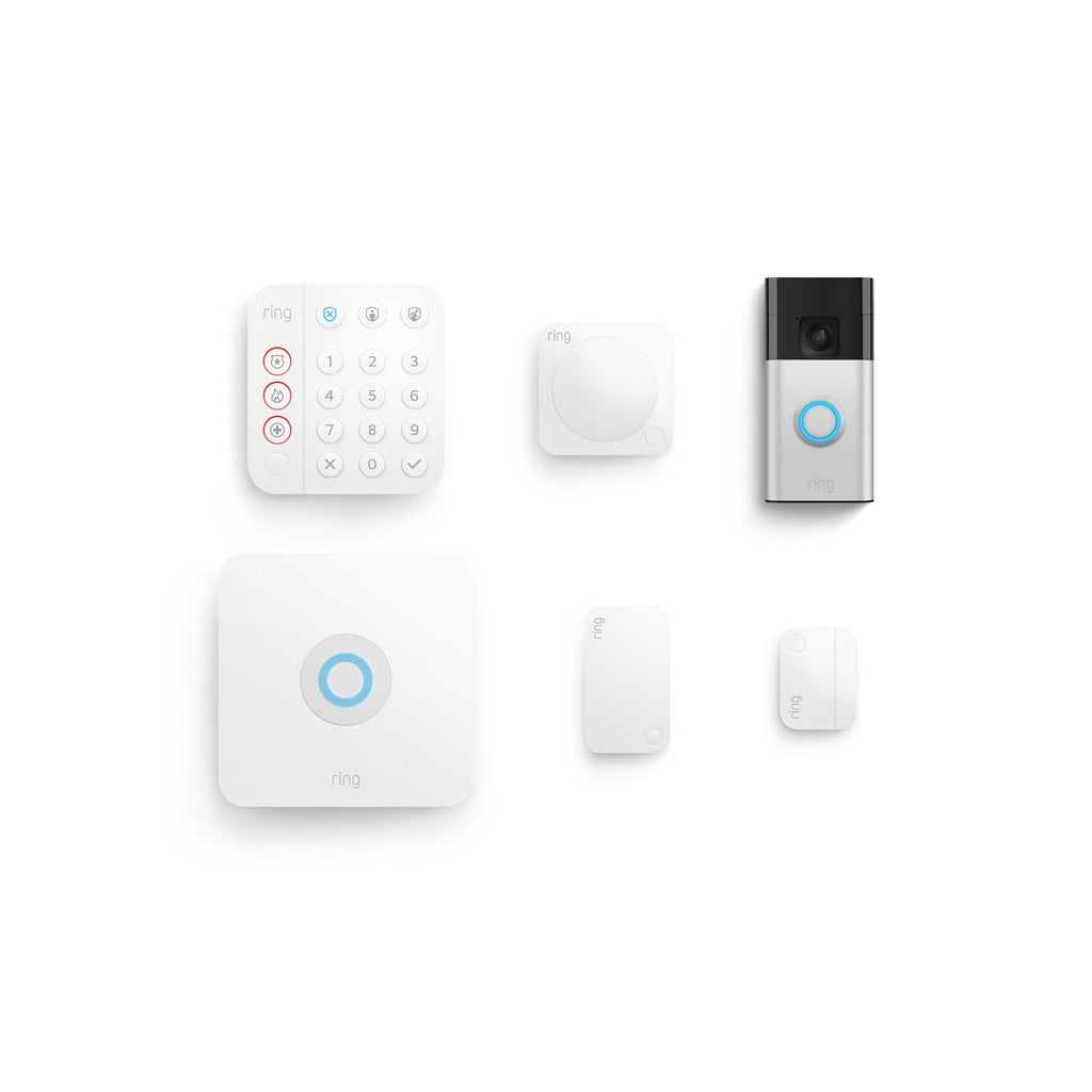 Battery Doorbell + Alarm 5 - Piece Security Kit