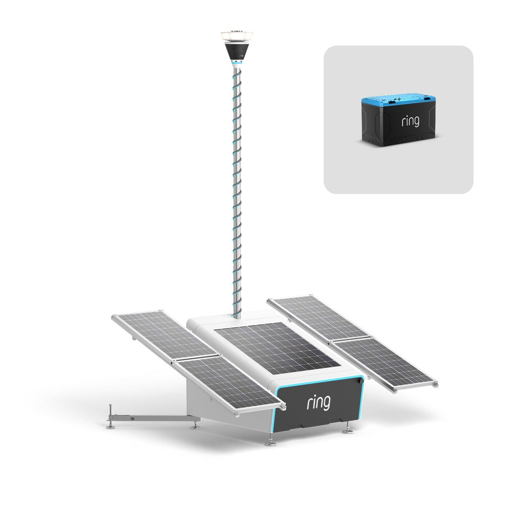 Ring Mobile Security Tower with iLOQ - Solar Panel Kit + 1x Battery
