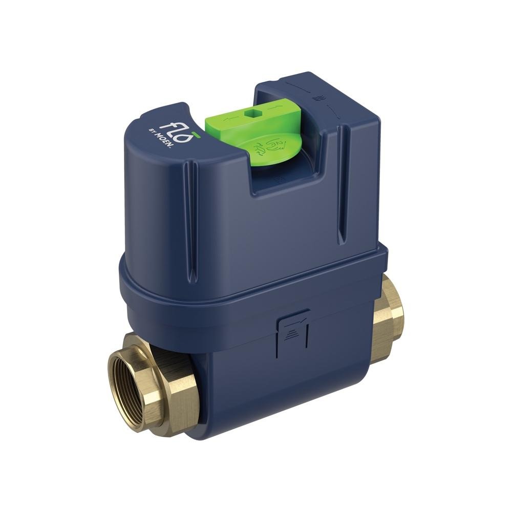 Flo by Moen 1-1/4-Inch Smart Water Shutoff (for Works with Ring)