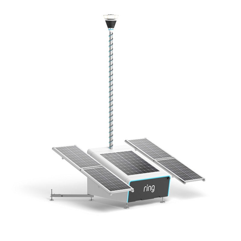 Ring Mobile Security Tower with iLOQ - Solar Panel Kit + 2x Battery