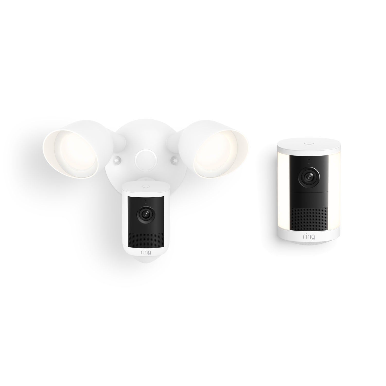 Floodlight Cam, Wired (Newest Model) + Spotlight Cam, Battery (Newest Model)