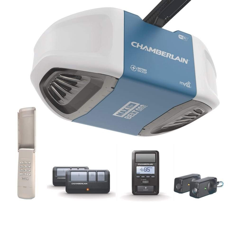 Chamberlain® Ultra-quiet belt drive Wi-Fi® Garage Door Opener (for Works with Ring)