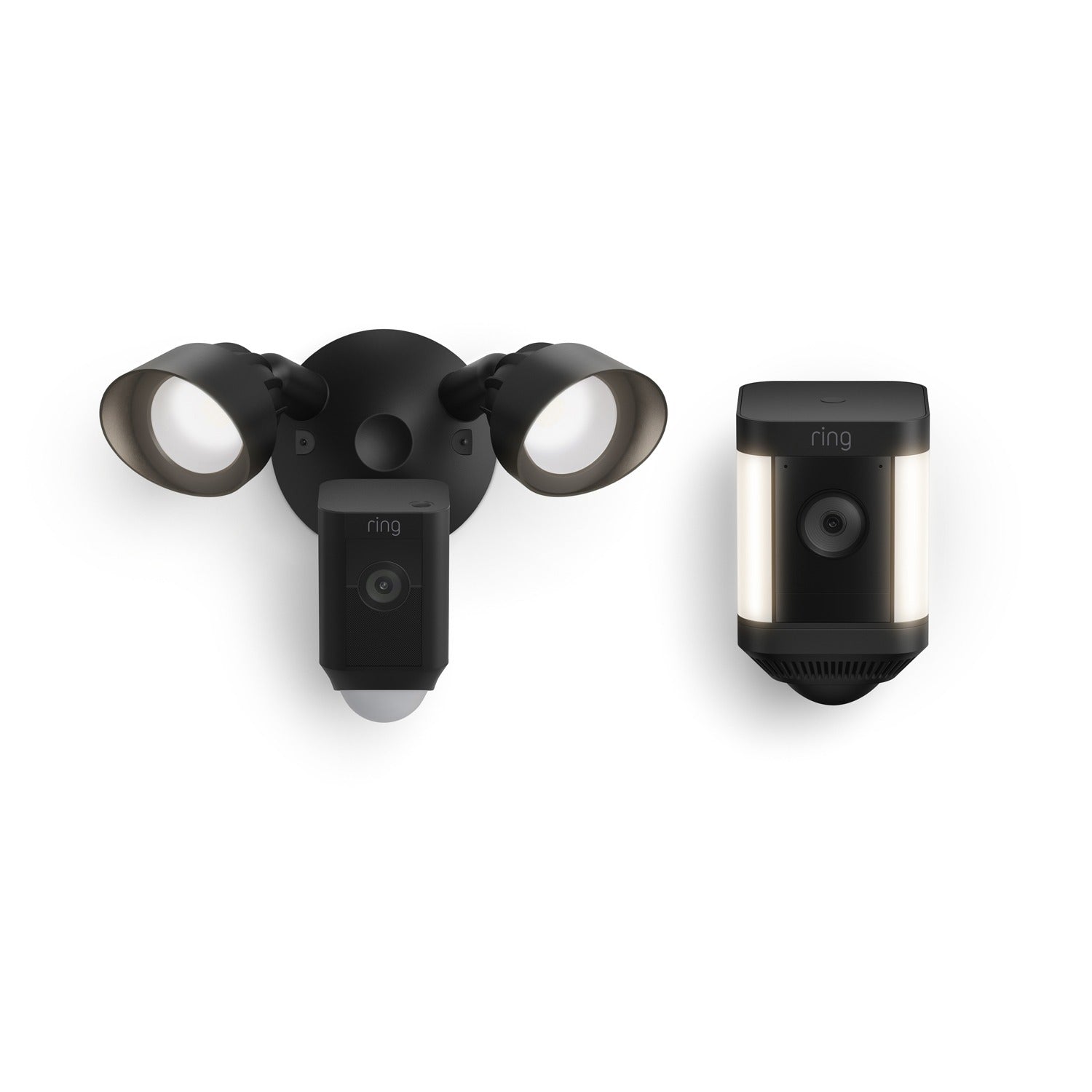Front and Backyard Enhanced Kit (Floodlight Cam Wired Plus + Spotlight Cam Plus Battery)
