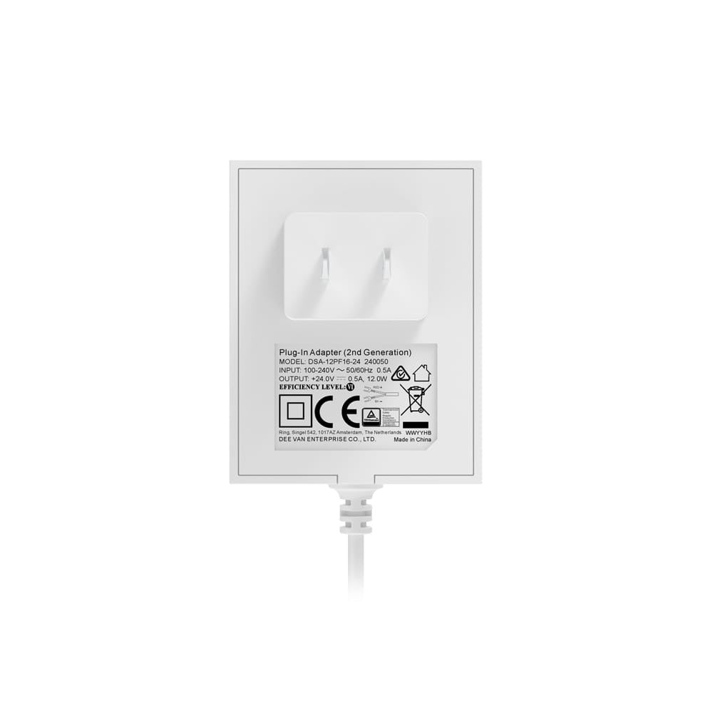 Plug-In Adapter, 2nd Generation (Video Doorbell Wired, Video Doorbell 3/3 Plus, Video Doorbell 4, Battery Doorbell, Battery Doorbell Plus, Wired Doorbell Plus, Video Doorbell Pro,Wired Doorbell Pro, Video Doorbell Pro) - US