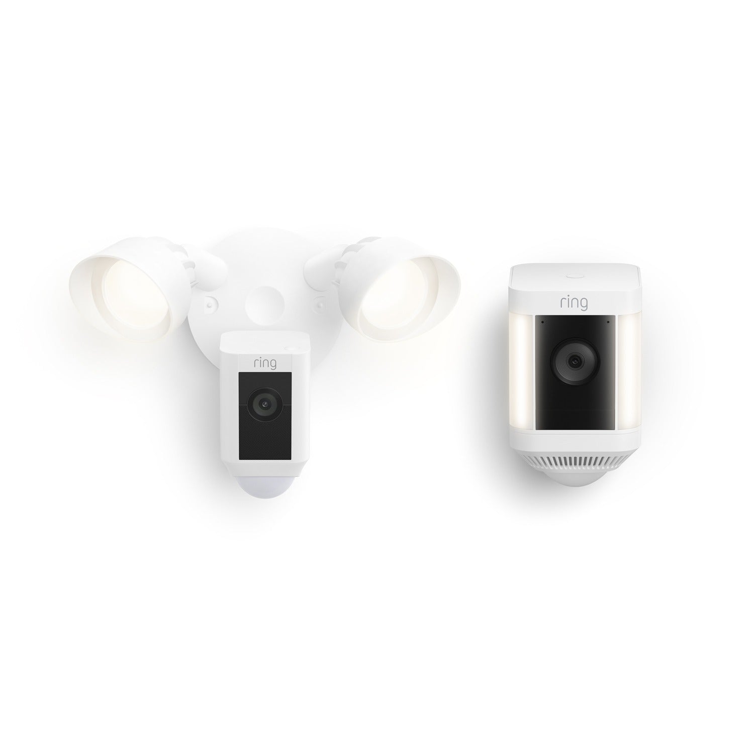 Front and Backyard Enhanced Kit (Floodlight Cam Wired Plus + Spotlight Cam Plus Battery)